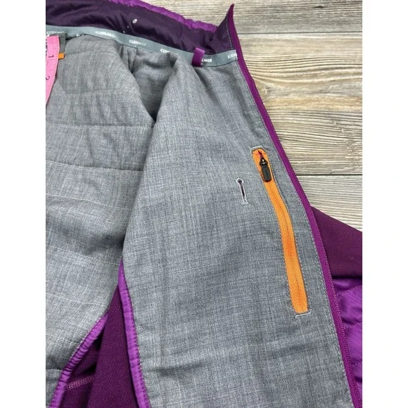 Icebreaker Puffer Jacket Womens M Purple Merino Wool Helix MerinoLoft Insulated - Picture 11 of 16